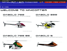 Tablet Screenshot of minicopter.de